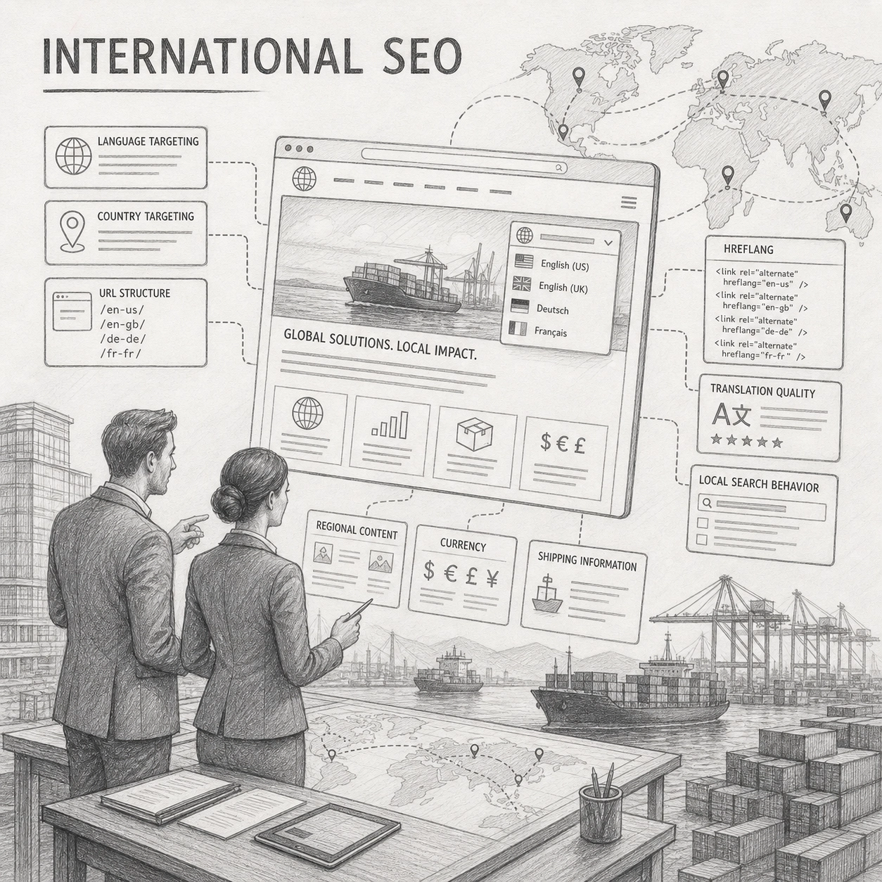 International SEO global targeting