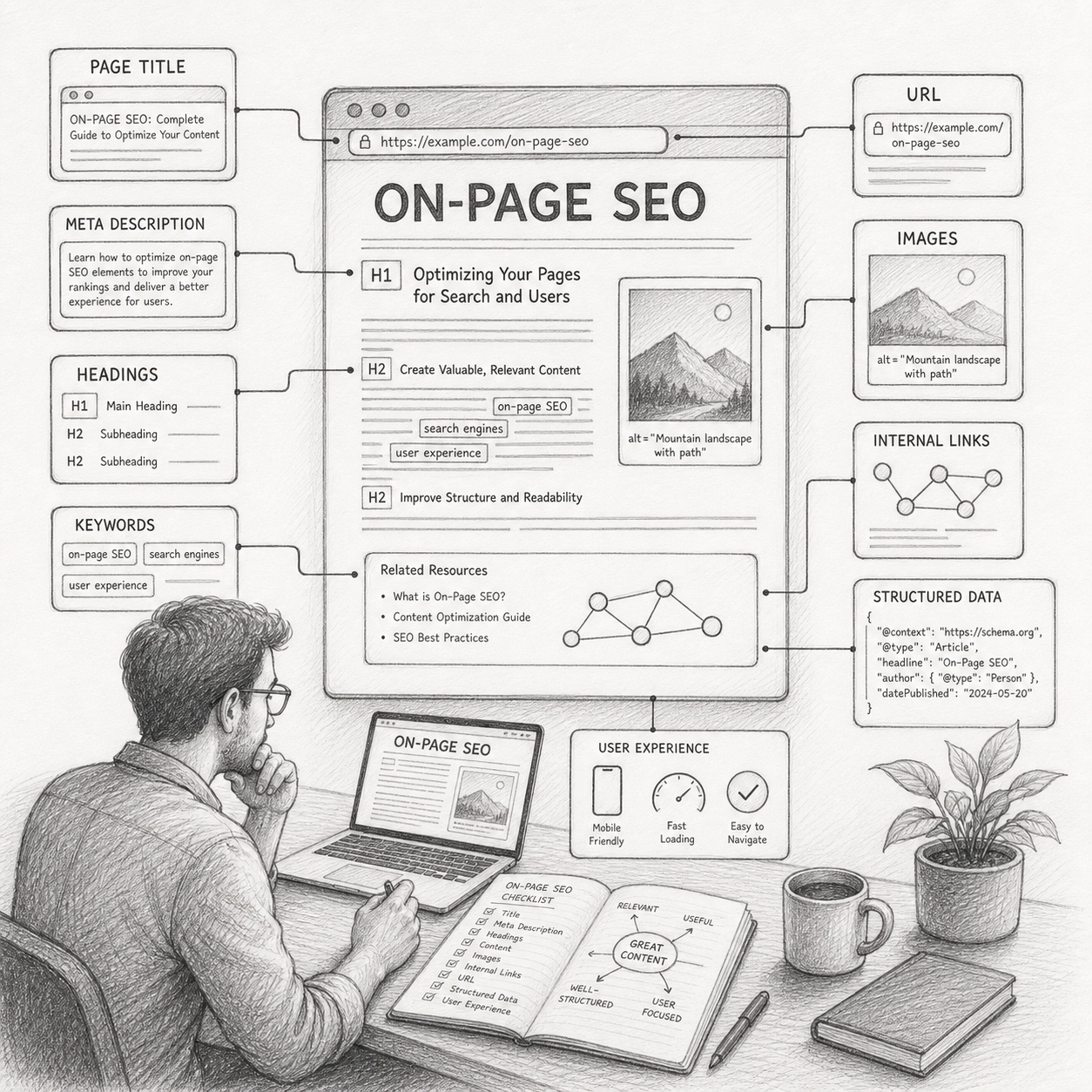 On-page SEO page structure